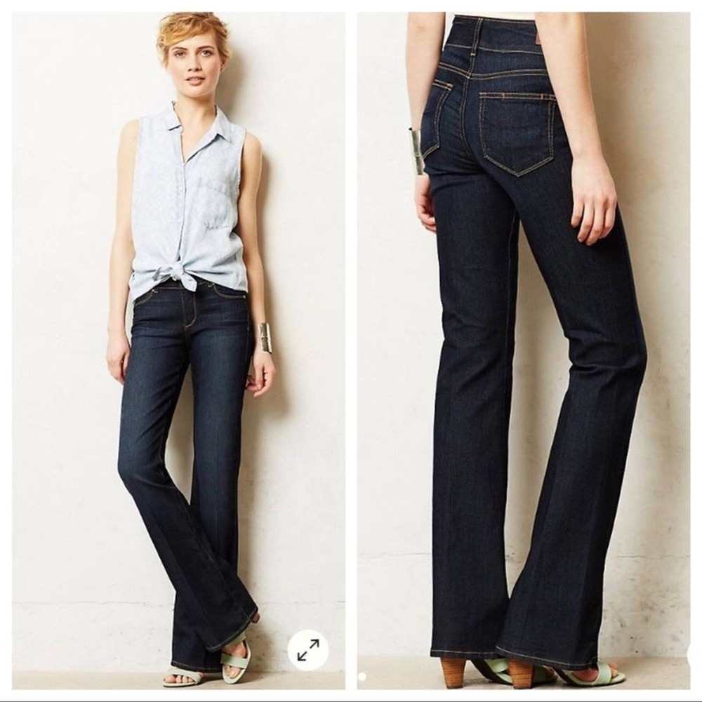 Anthropologie Paige Hidden Hills Dark Jeans 27